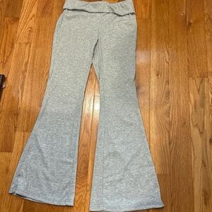 SHEIN Light Gray Flared Pants